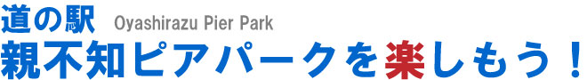 道の駅　親不知ピアパークを楽しもう